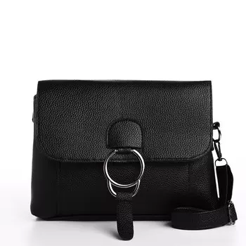 Сумка женская мессенджер на магните, 231016 см, черная