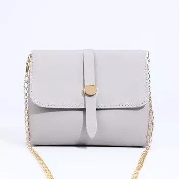 Сумка женская на магните, цвет серый