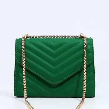 Сумка-мессенджер на магните, цвет зеленый