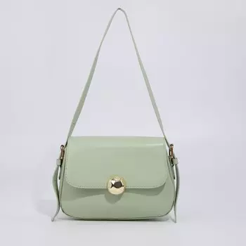 Сумка-мессенджер на молнии, цвет зеленый