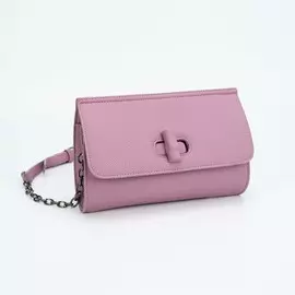 Сумка-мессенджер на клапане, цвет сиреневый