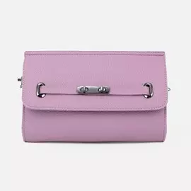 Сумка-мессенджер на клапане, цвет сиреневый