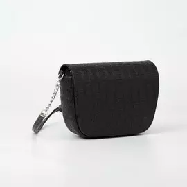 Cумка женская textura, мессенджер, маленький размер, цвет черный