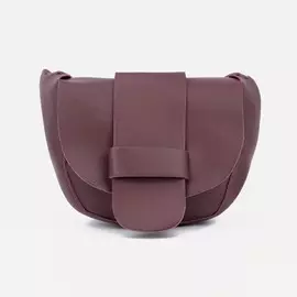 Сумка-мессенджер, отдел на клапане, длинный ремень, цвет бордовый