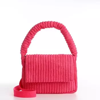 Сумка молодежная на магните, цвет розовый