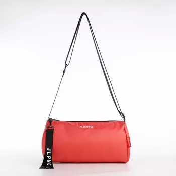 Сумка молодежная на молнии, цвет коралловый