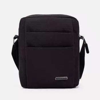 Сумка мужская, регулируемый ремень, цвет черный