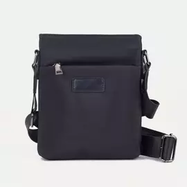 Сумка на молнии, 2 наружных кармана, цвет чёрный