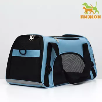 Сумка-переноска сетчатая,532634 см, голубая