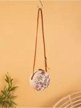 Сумка женская через плечо плетеная