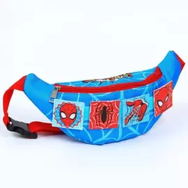 Сумка поясная, 25х6х13 см, человек-паук