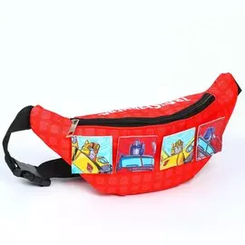 Сумка поясная детская для мальчика, 25х6х13 см, трансформеры