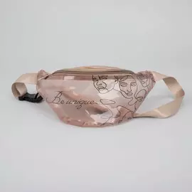 Сумка поясная be unique, прозрачная, бежевая