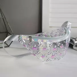 Сумка поясная i love bamboo, прозрачная