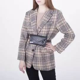 Сумка поясная с металлическим кольцом, 19х11см,