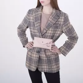 Сумка поясная, с металлическим кольцом, 19х11см, be unique, цвет бежевый