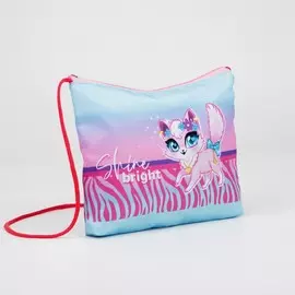 Сумка shine bright, 20х1х12 см, отд на молнии, с подкладкой, на шнурке