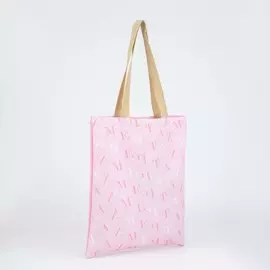 Сумка-шопер мечтай без молнии, без подкладки, цвет розовый