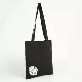 Сумка-шопер без молнии, без подкладки, цвет чёрный