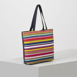 Шопер на молнии, с подкладом, цвет разноцветный