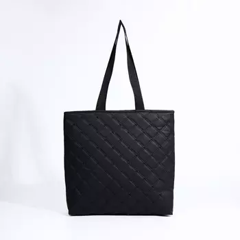 Сумка женская на молнии, цвет черный