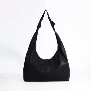 Сумка-шопер женская, наружный карман, цвет черный