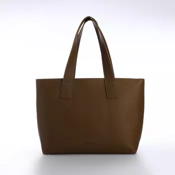 Сумка-шопер женская, textura, большой размер, цвет коричневый