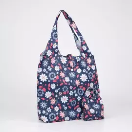 Сумка складная на кнопке, цвет синий