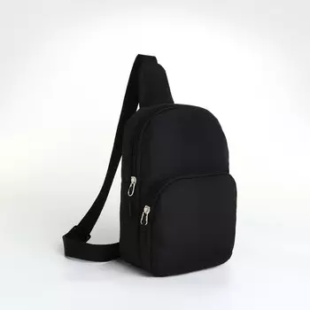 Сумка-слинг на молнии textura, цвет черный