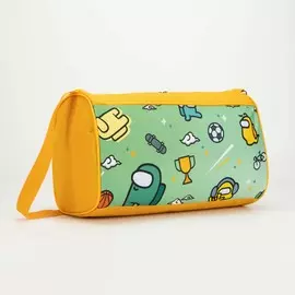 Сумка спортивная спорт на молнии, 2 наружных кармана, цвет жёлтый