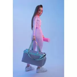 Сумка спортивная be fit на молнии с подкладкой, отдел из пвх, отдел для обуви, цвет сиреневый