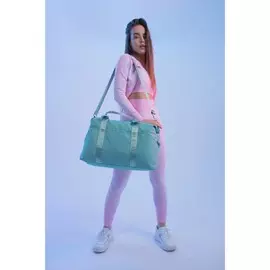 Сумка спортивная на молнии, 4 наружных кармана, цвет мятный