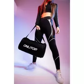 Сумка спортивная onlitop на молнии, наружный карман, черная