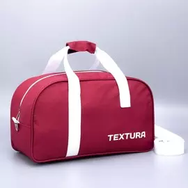 Сумка спортивная на молнии, без подкладки, цвет бордовый