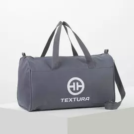 Сумка спортивная, отдел на молнии, без подклада, длинный ремень, цвет серый