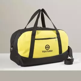 Сумка спортивная textura, средний размер, цвет черный/лимон