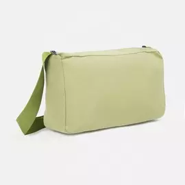 Сумка спортивная отдел на молнии, регулируемый ремень, зеленый