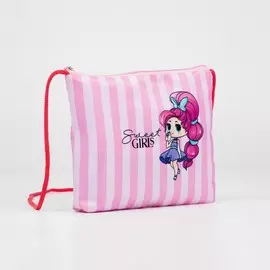 Сумка sweet, 20х1х12 см, отд на молнии, с подкладкой, на шнурке