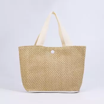 Сумка женская на молнии, цвет бежевый/бежевый