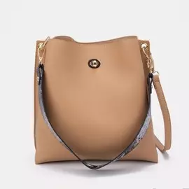 Сумка кросс-боди на застежке, цвет рыжий