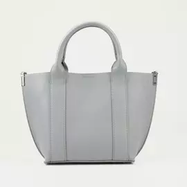 Сумка-тоут на молнии, цвет серый