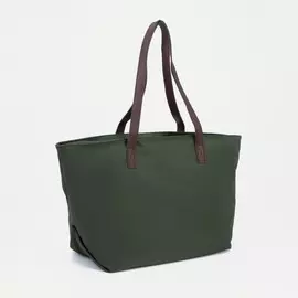 Сумка-тоут на молнии, цвет зелёный