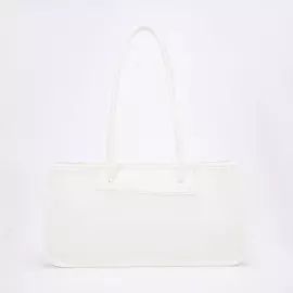 Сумка-тоут на молнии, цвет белый