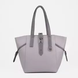 Сумка-тоут, отдел на молнии, цвет серый