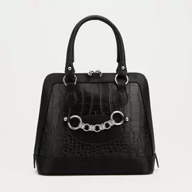 Сумка женская textura, тоут, средний размер, цвет черный