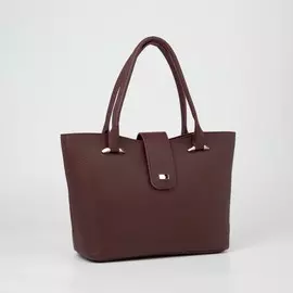 Сумка-тоут, отдел на молнии, наружный карман, цвет бордовый