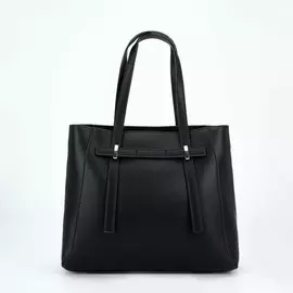 Сумка-тоут, отдел на молнии, наружный карман, цвет чёрный