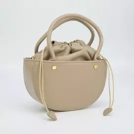 Сумка-тоут, отдел на шнурке, длинный ремень, цвет коричневый