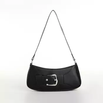 Сумка женская на молнии, цвет черный