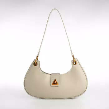 Сумка женская на молнии textura, средний размер, цвет молочный